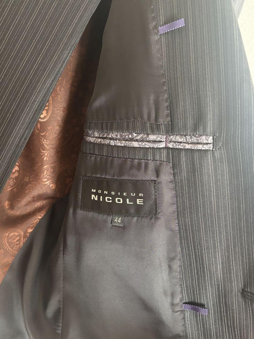 【着用時間わずか】MONSIEUR NICOLE スーツ 44