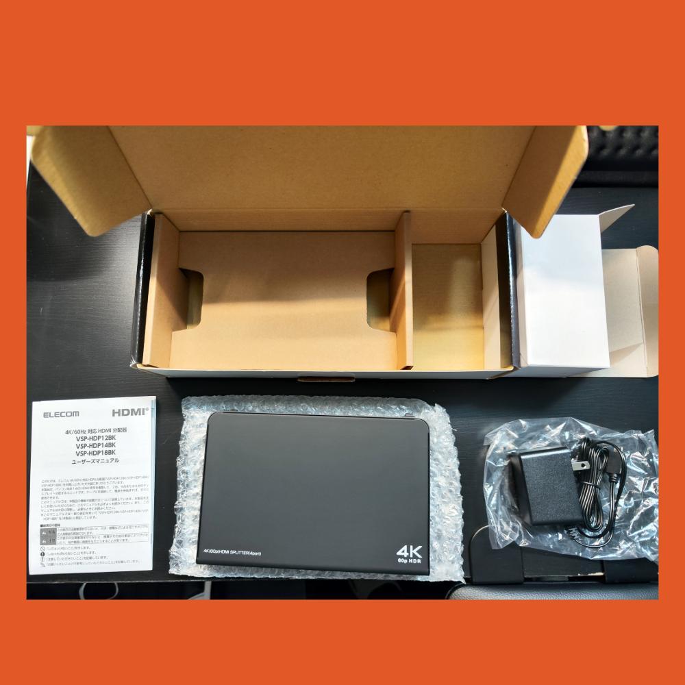 【未使用】ELECOM HDMI分配器 VSP-HDP148K