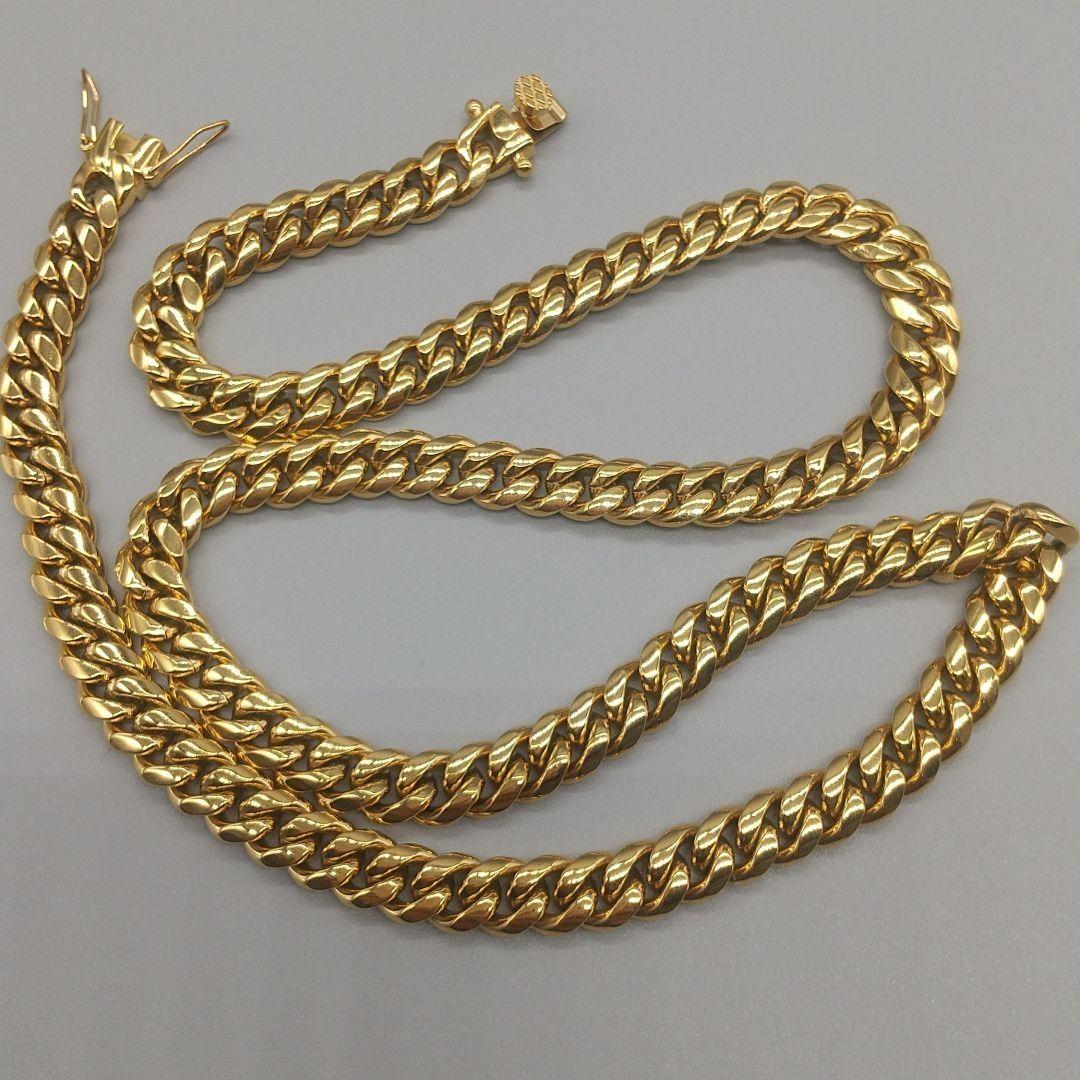 8mm】マイアミキューバリンク316Lネックレス60cm