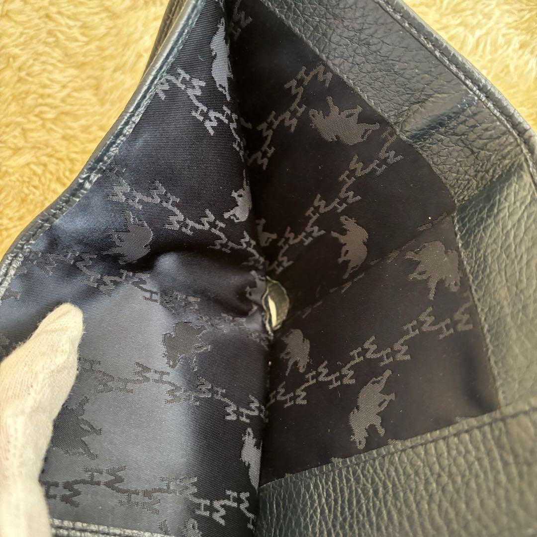 未使用級✨ ハンティングワールド ナイロン レザー 三つ折り財布