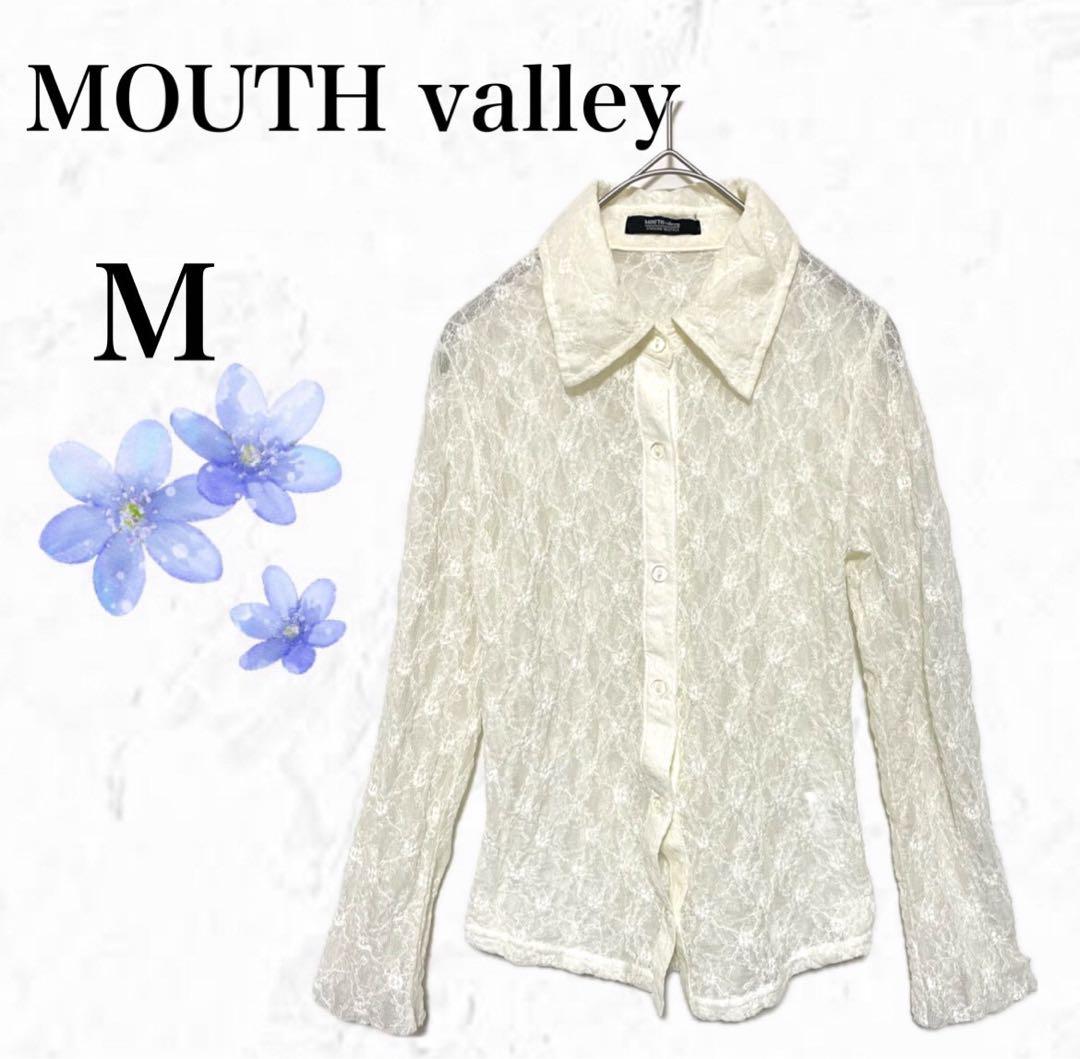 MOUTH valley◇花柄レースブラウス　春夏　フェアリーグランジ　薄手　M
