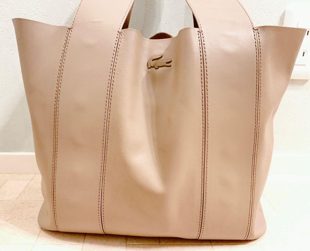 低価再入荷 超希少 美品 LACOSTE ラコステ ソフトレザー トートバッグ シャンタコ j1DhW-m35913067080 新作大特価