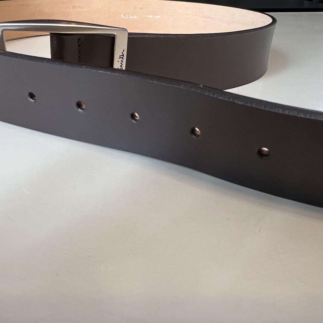 新品 Paul Smith / ブラウン レザーベルト 廃盤品