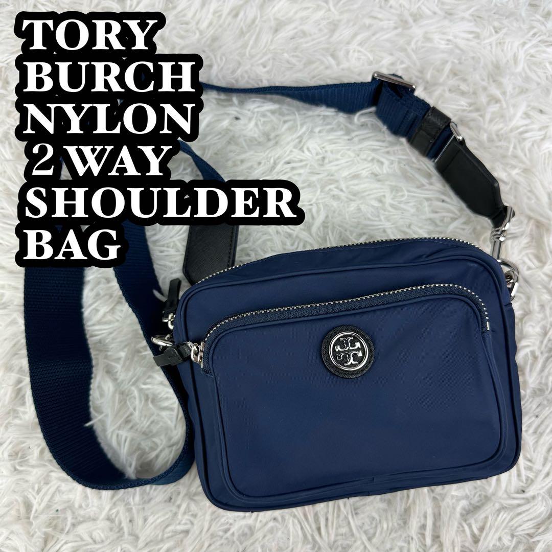 未使用級 TORY BURCH ナイロン ロビンソン 2WAY ショルダーバッグ