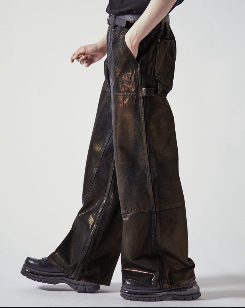 大学生協のスーツ提携店割引 CLEL】Denim/特殊加工ダブルニーデニムパンツ S アッシュグレー パンツ