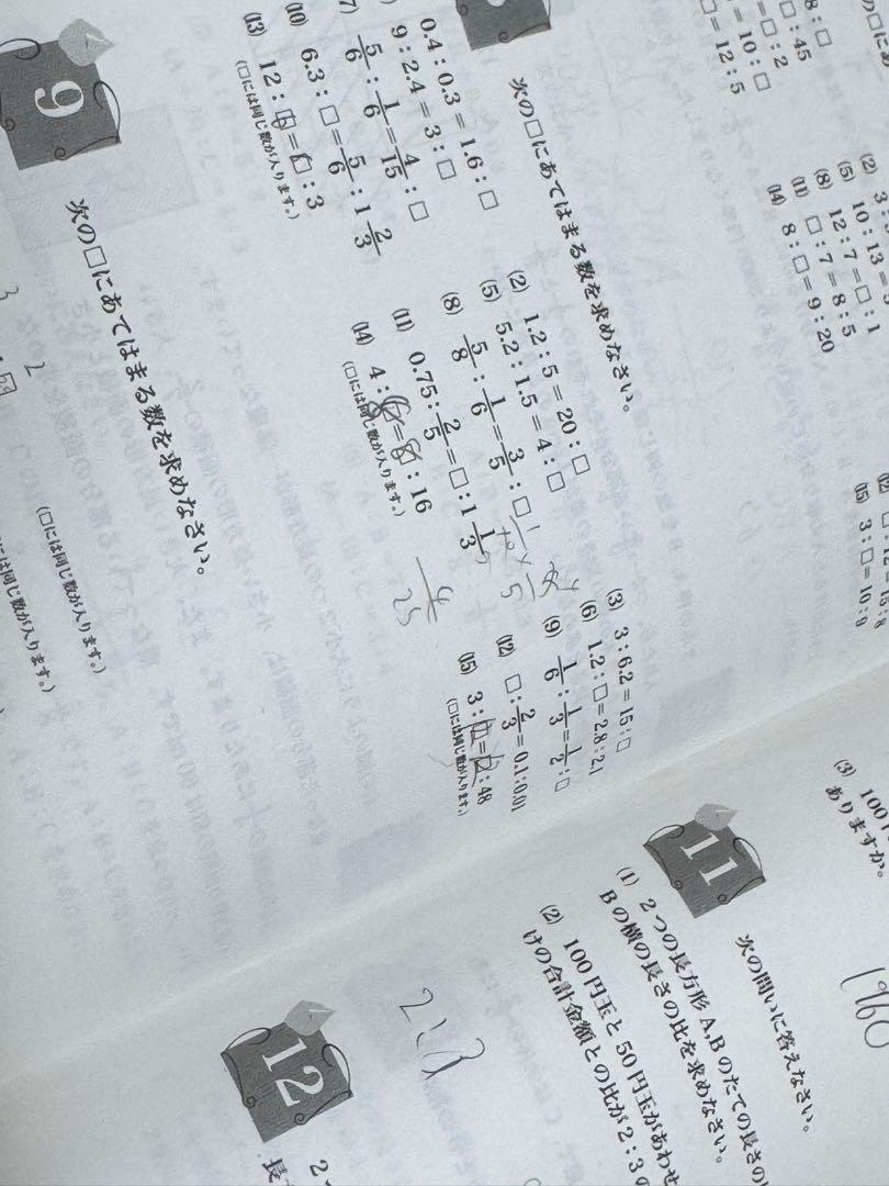 浜学園小5 算数 最高レベル特訓問題集 セット