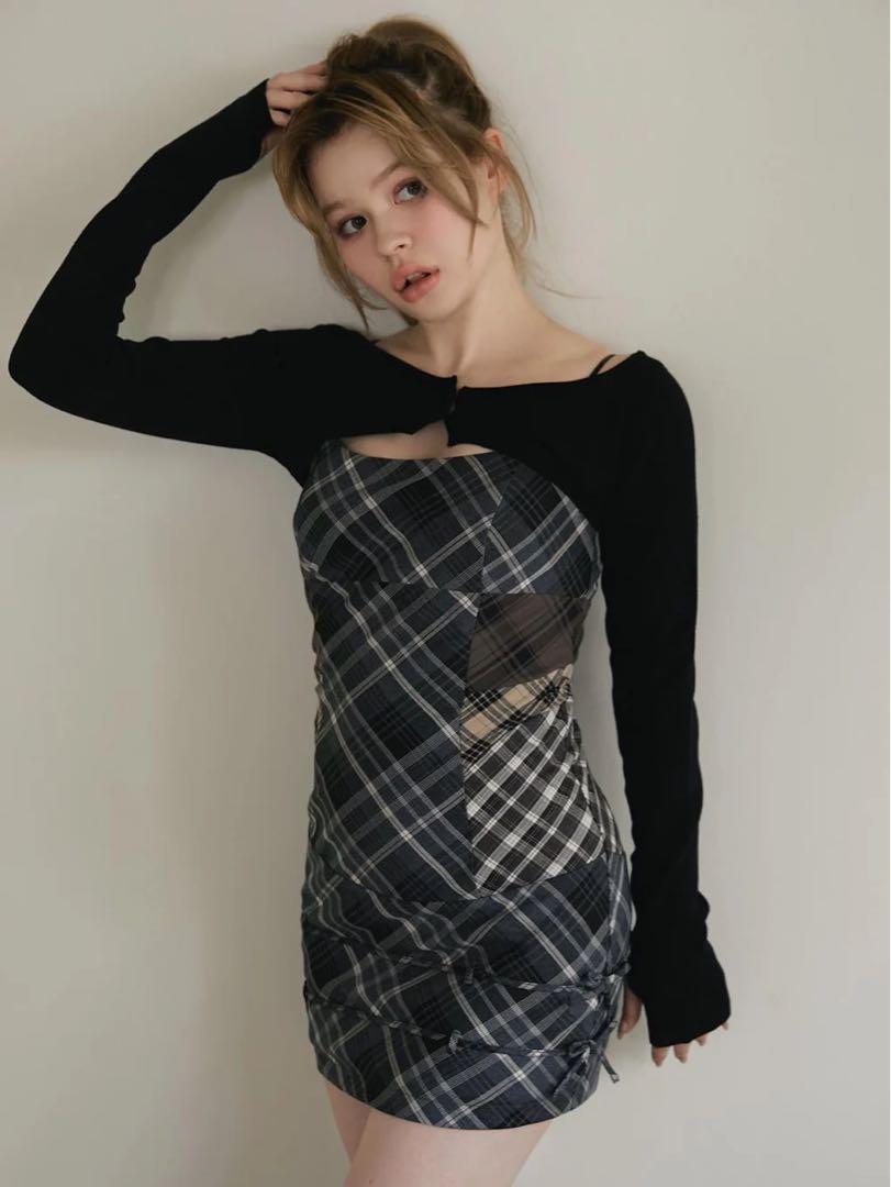 アンドマリー ANDMARY Aine set mini dress gray
