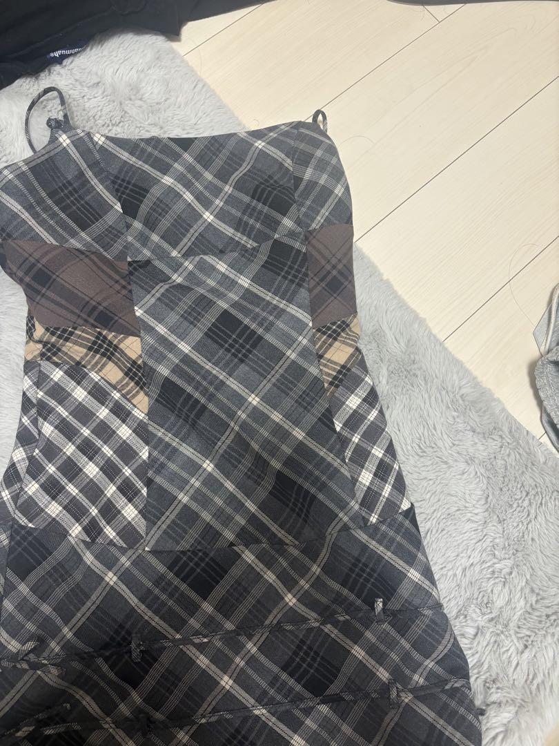 アンドマリー ANDMARY Aine set mini dress gray