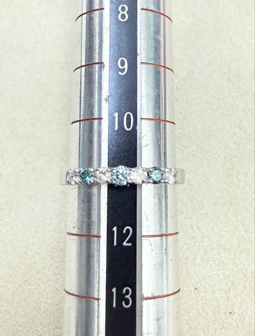 爽やか！　カラーダイヤモンド　0.360ct Pt リング（LASR730）