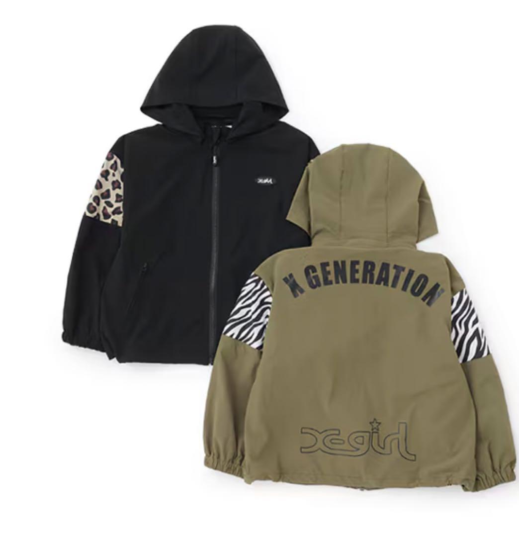 新品X-girl Stages140cm 袖切替バックロゴブルゾン ¥13640