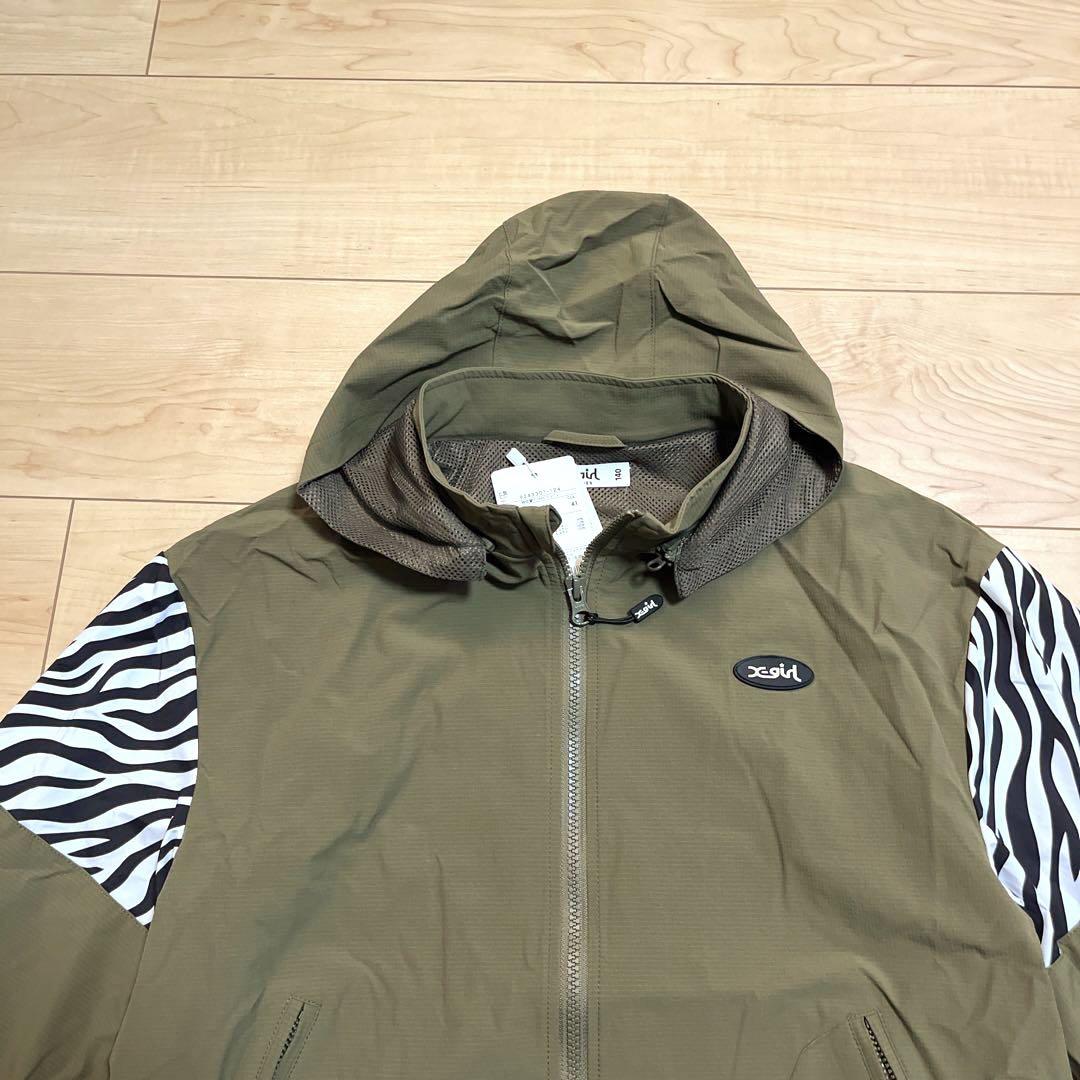 新品X-girl Stages140cm 袖切替バックロゴブルゾン ¥13640