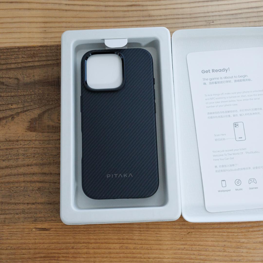 ほぼ新品 PITAKA iPhone 16 Pro アラミド繊維耐衝撃ケース