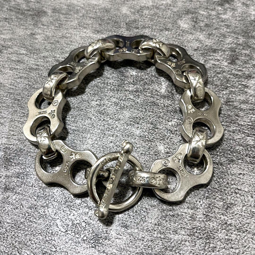 vintage チェーンブレス　シルバー　925 ブレスレット　アクセサリー