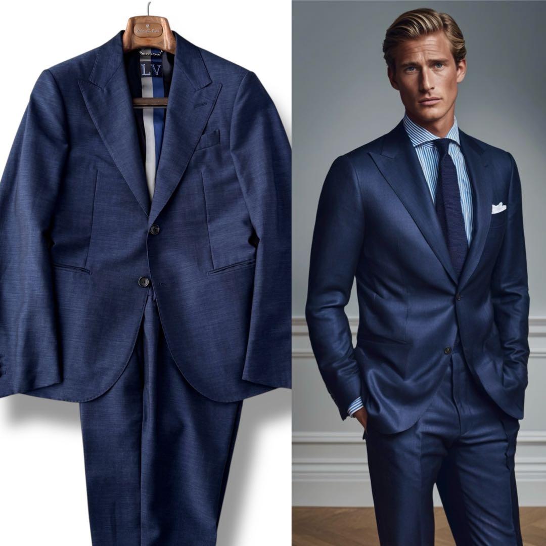 LOUIS VUITTON ルイヴィトン セットアップ スーツ 紺 44 S程