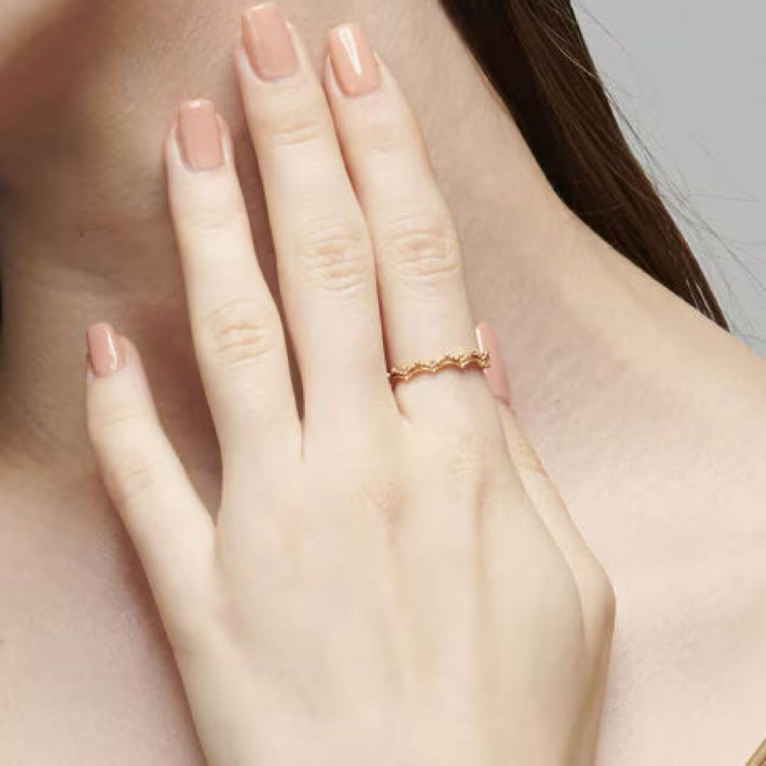 【NOJESS】 Pocket Ring k10スカラップレース リング 9号