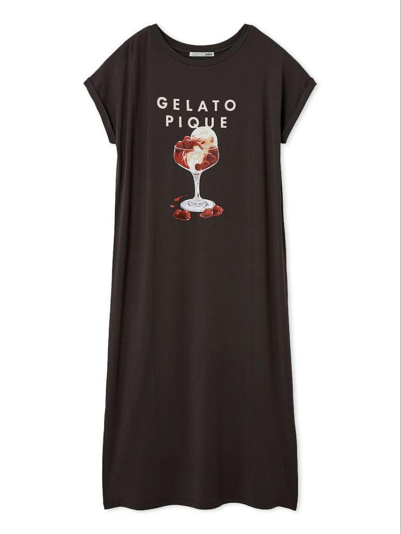 新品タグ付♡ ジェラートピケ ワンピ gelato pique - 新品タグ付♡ ジェラートピケ CAT柄カップイン
