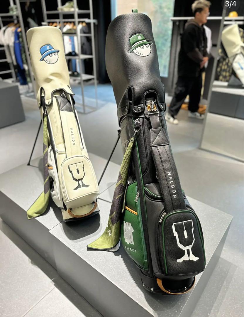 Malbon golf マルボン ゴルフ キャディバッグ セルフスタンド 緑＆黒