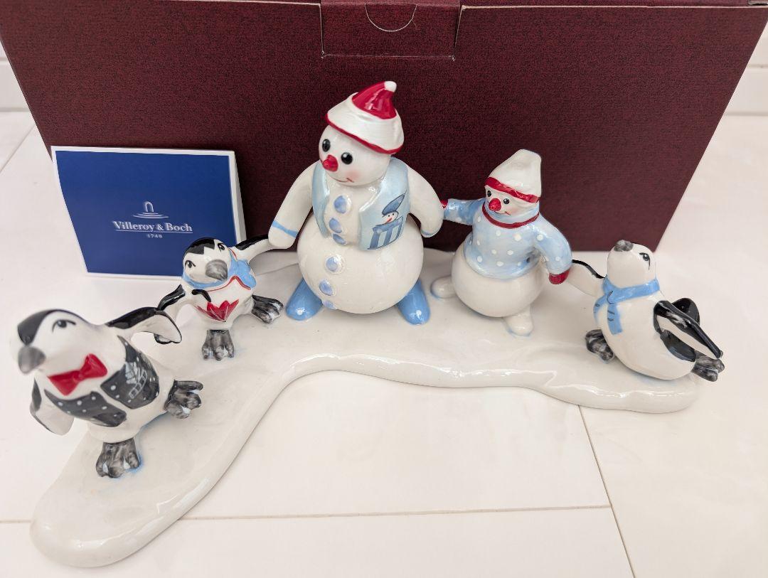 ビレロイ&ボッホ Villeroy&Boch ペンギン クリスマス 置物 陶器