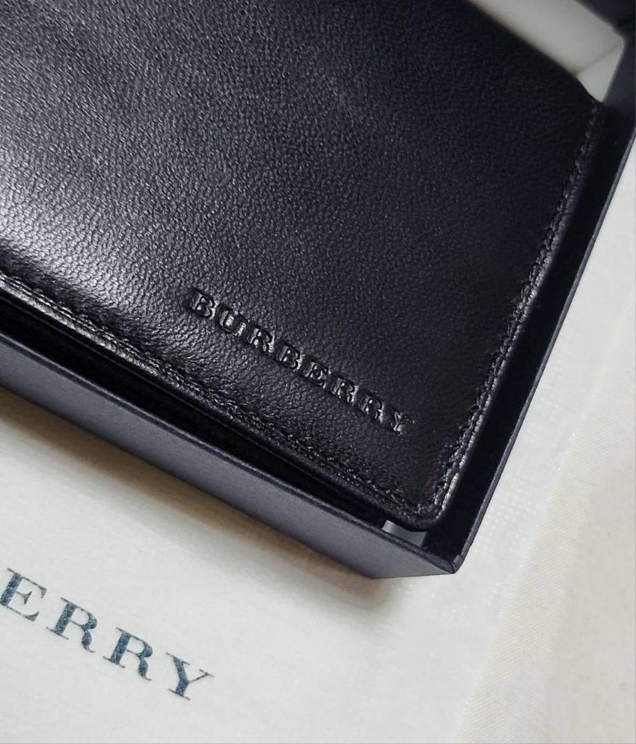 ◆BURBERRY◆【未使用に近い】ロゴ付　コインケース　ラムスキン　保存袋&箱 ◇BURBERRY◇【未使用に近い】ロゴ付 コインケース ラムスキン