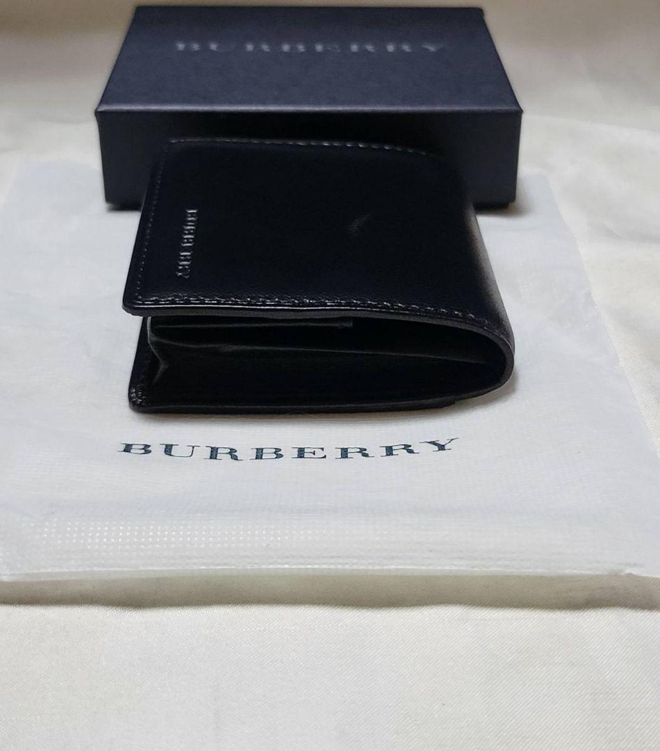 ◆BURBERRY◆【未使用に近い】ロゴ付　コインケース　ラムスキン　保存袋&箱 ◇BURBERRY◇【未使用に近い】ロゴ付 コインケース ラムスキン