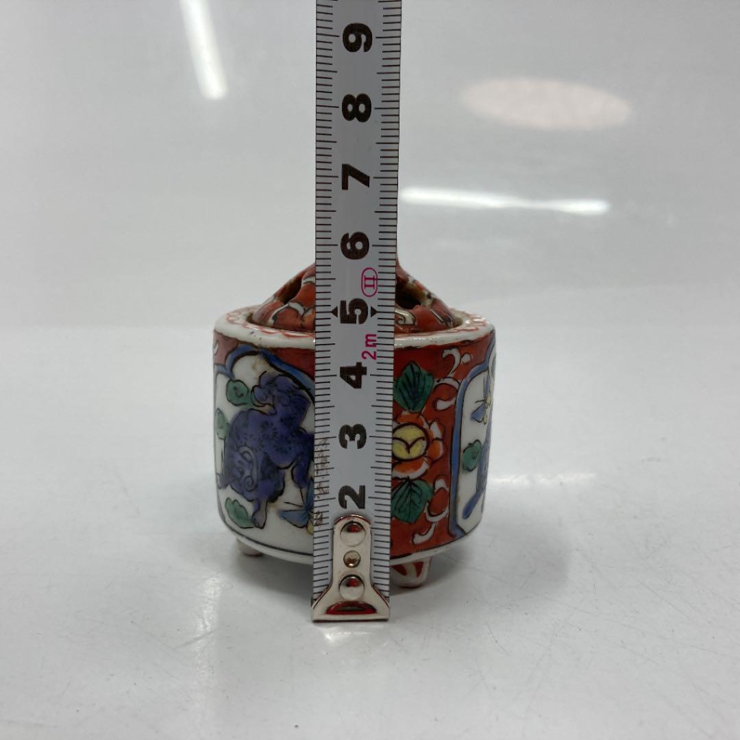 きます◽ 時代 時代木箱付 高さ7cm ち2-0307③タニチ XR0iM-m35953505590 九谷焼 獅子香炉 ◓させて