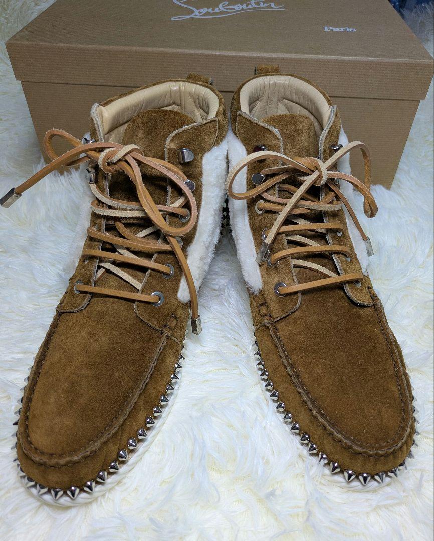 Christian Louboutin モカシンブーツ ブラウン Christian Louboutin モカシンブーツ ブラウン 靴