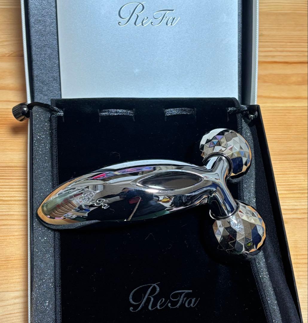 ReFa 美顔ローラー ダブルボール シルバー/ブラック - メルカリ