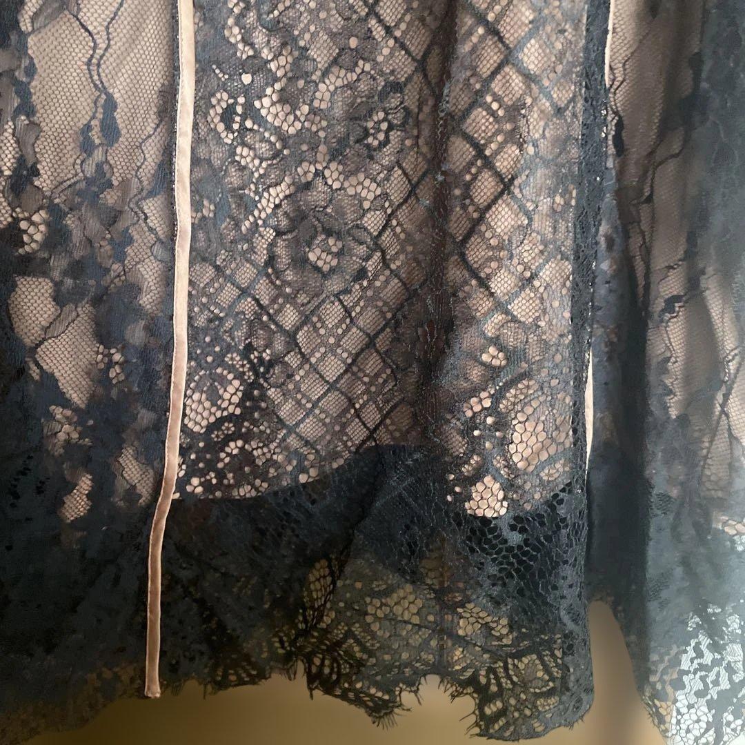 リリーブラウンワンピース(オレンジ×ブラック)