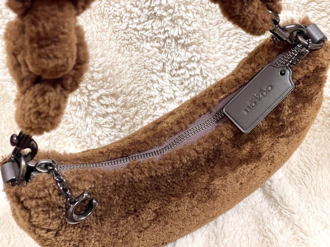 希少 新品未使用 COACH ミラ ハンドバッグ ショルダーバッグ ファー