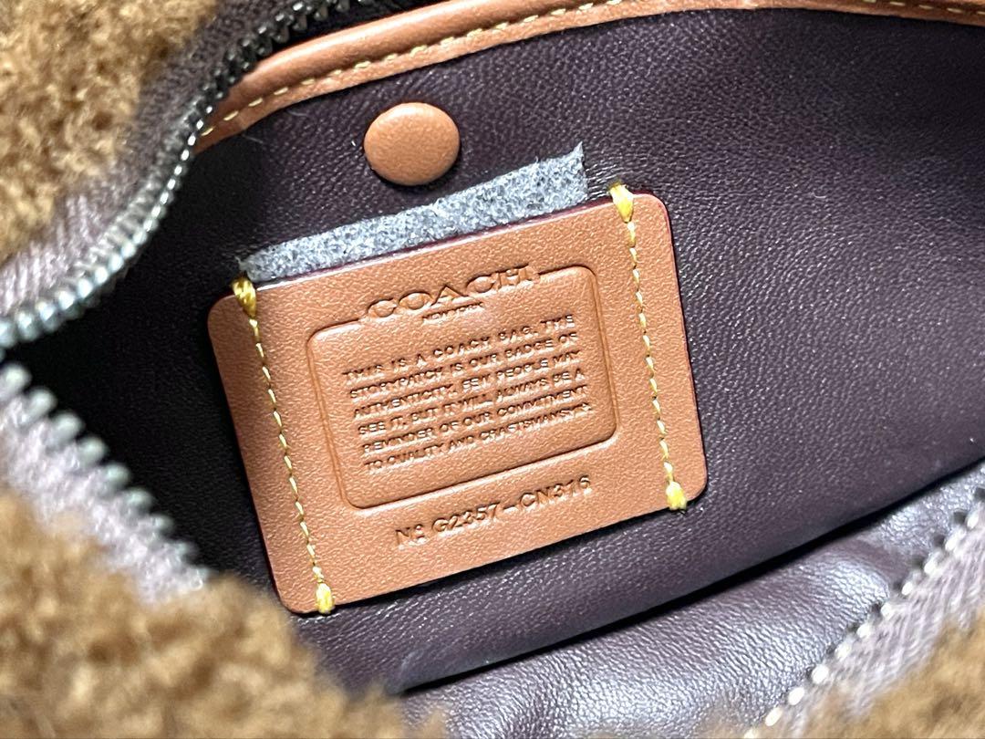 希少 新品未使用 COACH ミラ ハンドバッグ ショルダーバッグ ファー