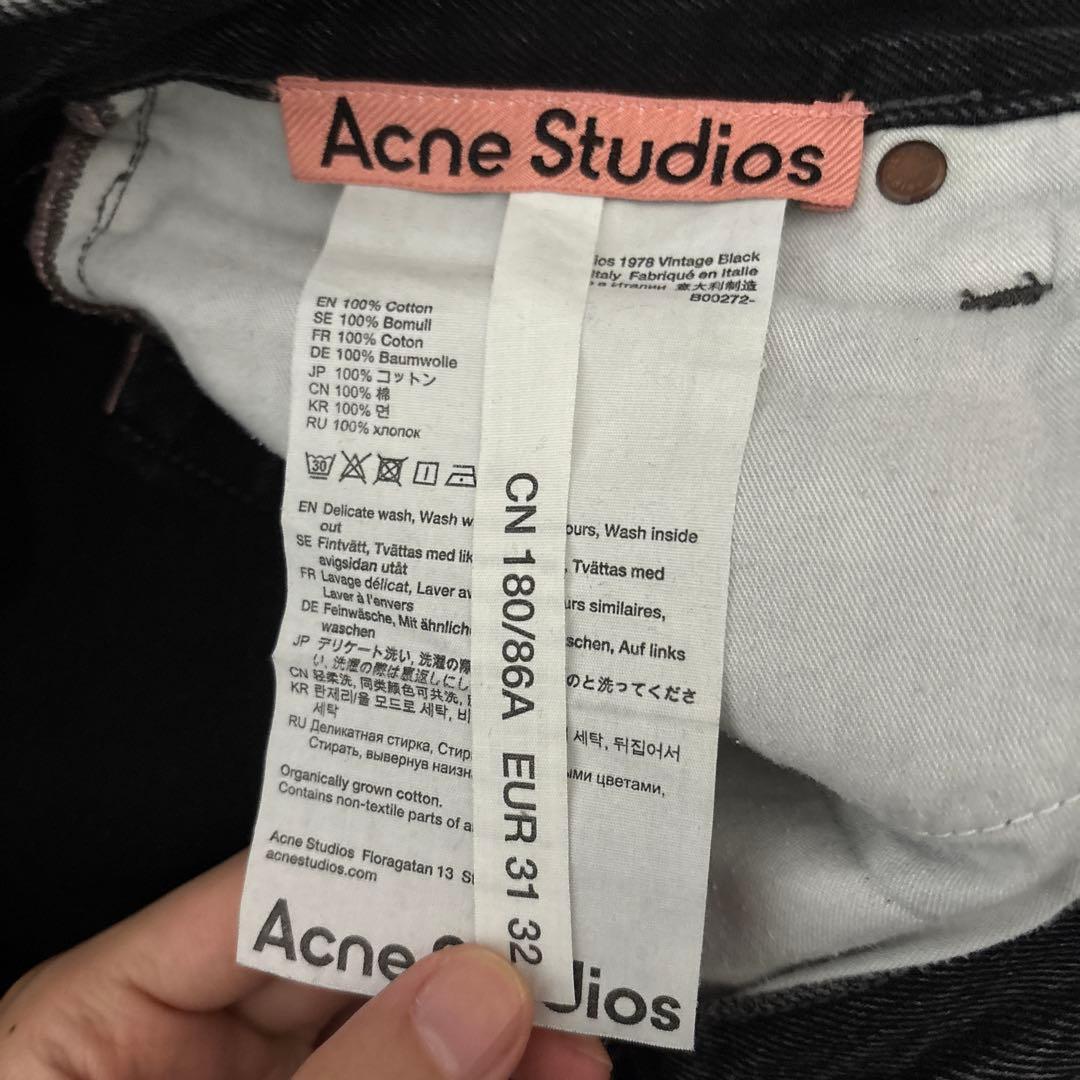 acne studious 1978 black フレアデニム　opium