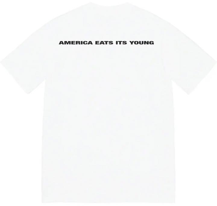 高評価得価 Supreme America Eats Its Young Tee L k6t3E-m35962287740 10%OFF