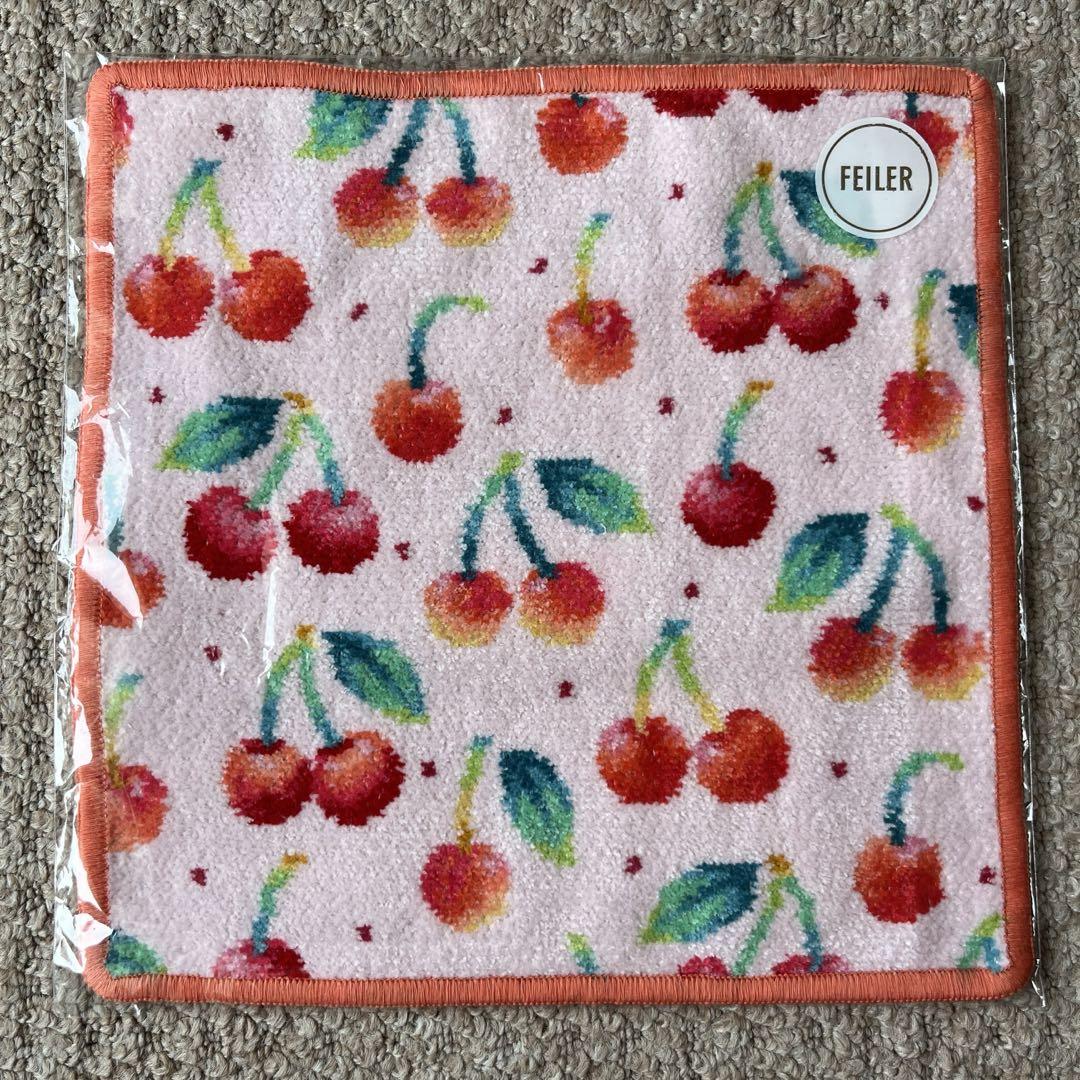 新品 FEILER フェイラー チェリー スイカ ハンカチ ラブラリーパーラー