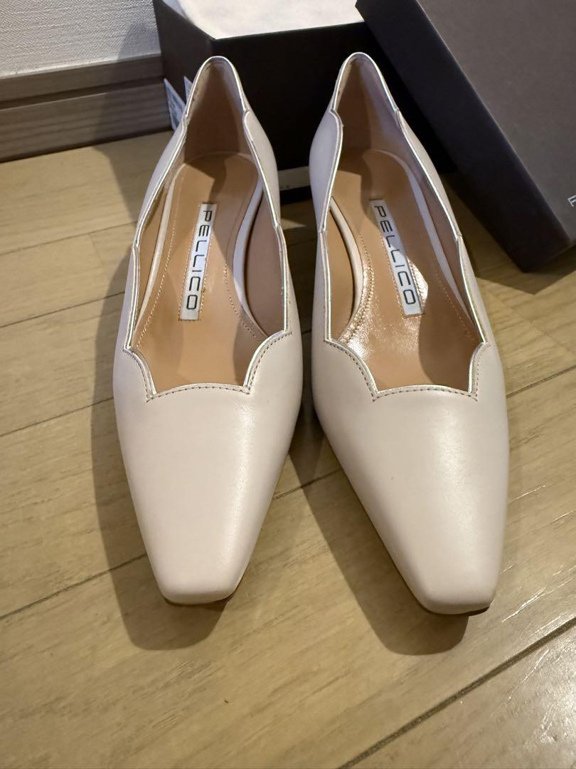 【未使用】PELLICO VENERE 34.5 スカラップ パンプス