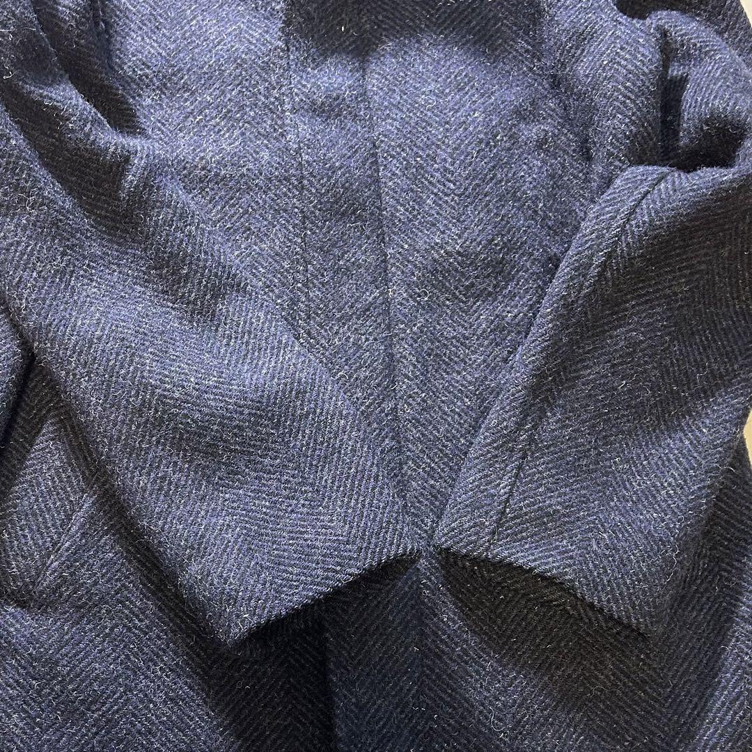 A.P.C. アーペーセー ツイード ステンカラーコート S ネイビー FOX