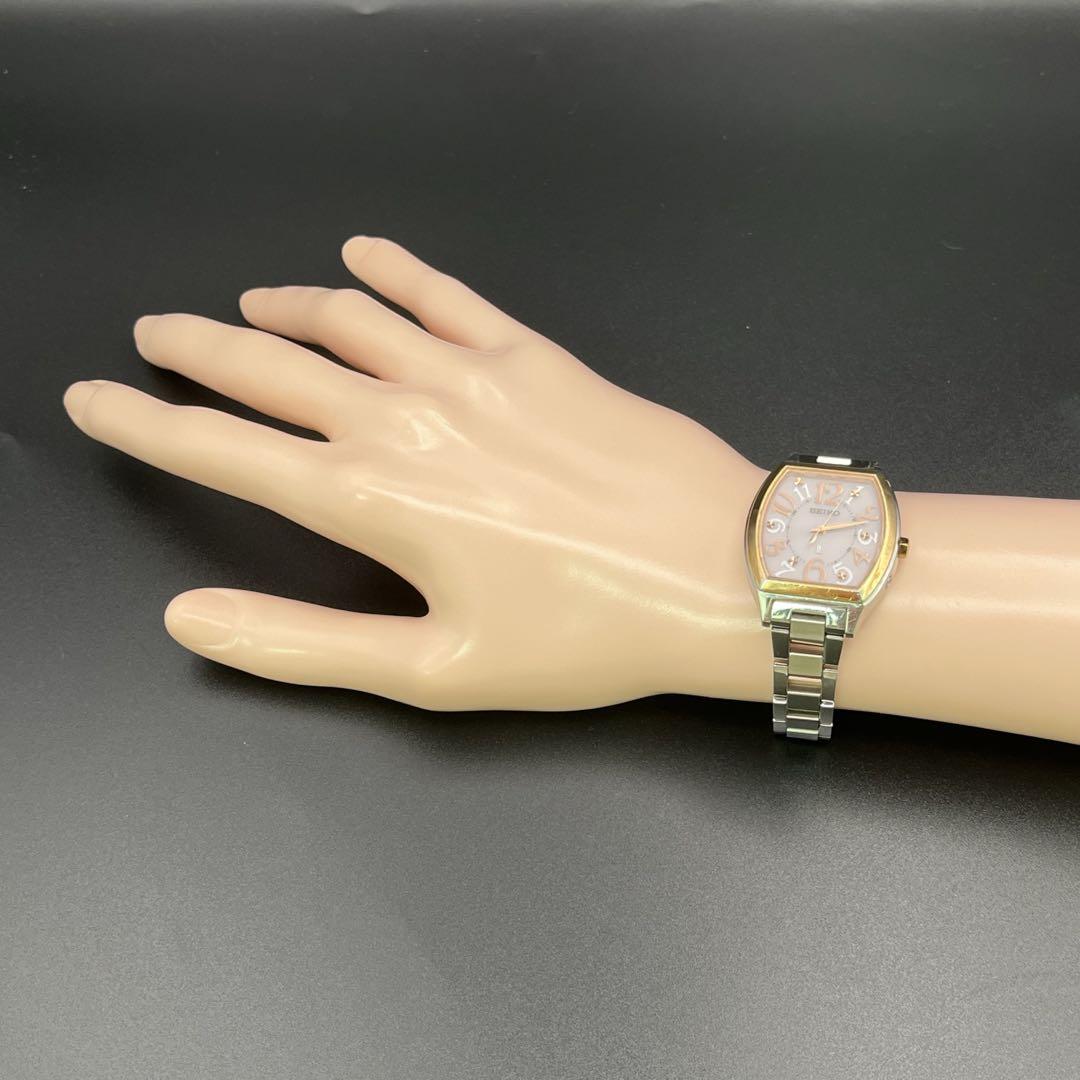 【稼動品】腕時計　SEIKO ルキア　電波ソーラー  LK ピンク