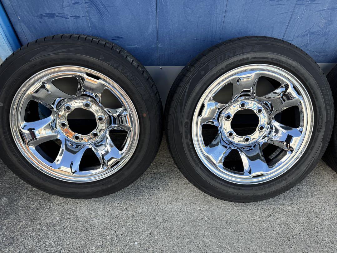 希少　ハイラックスサーフ185　純正　メッキ　スチールホイール　ハイエース　流用