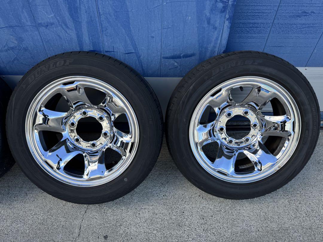 希少　ハイラックスサーフ185　純正　メッキ　スチールホイール　ハイエース　流用