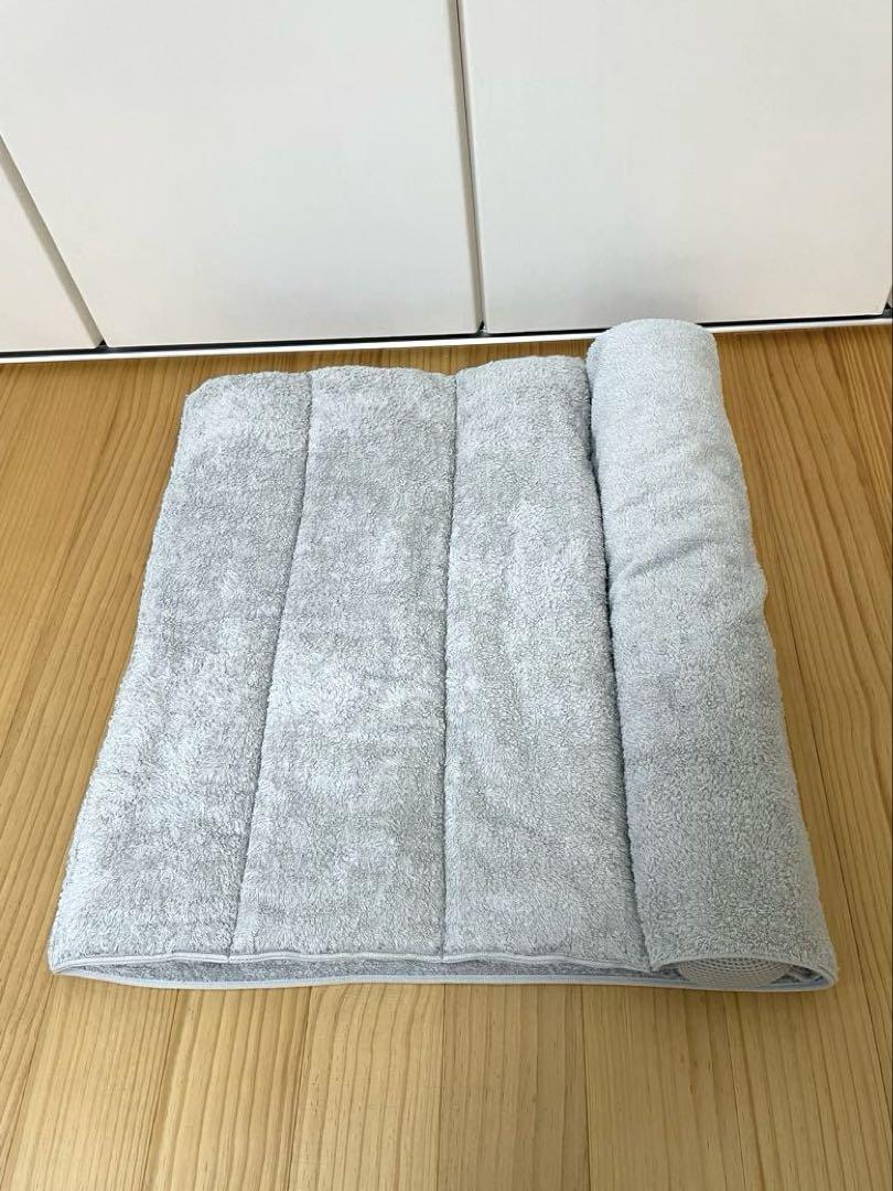 今治睡眠用タオル2 今治タオル枕　枕　グレー　専用ポール付き　24時間以内発送