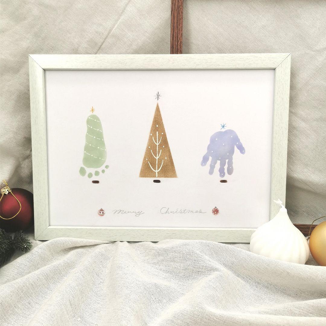 クリスマスツリー ナチュラル 手形足形アート 22年最新海外