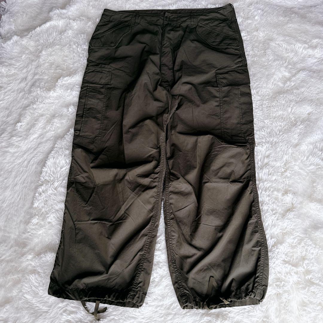 完売品BEAMS / ビームス ビッグ 6ポケット カーゴパンツ オリーブ XL