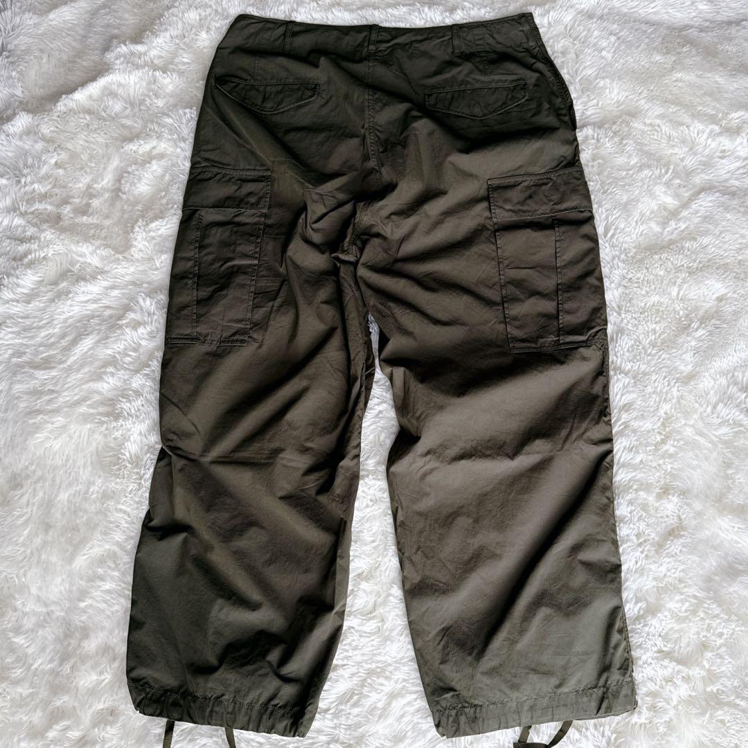 完売品BEAMS / ビームス ビッグ 6ポケット カーゴパンツ オリーブ XL