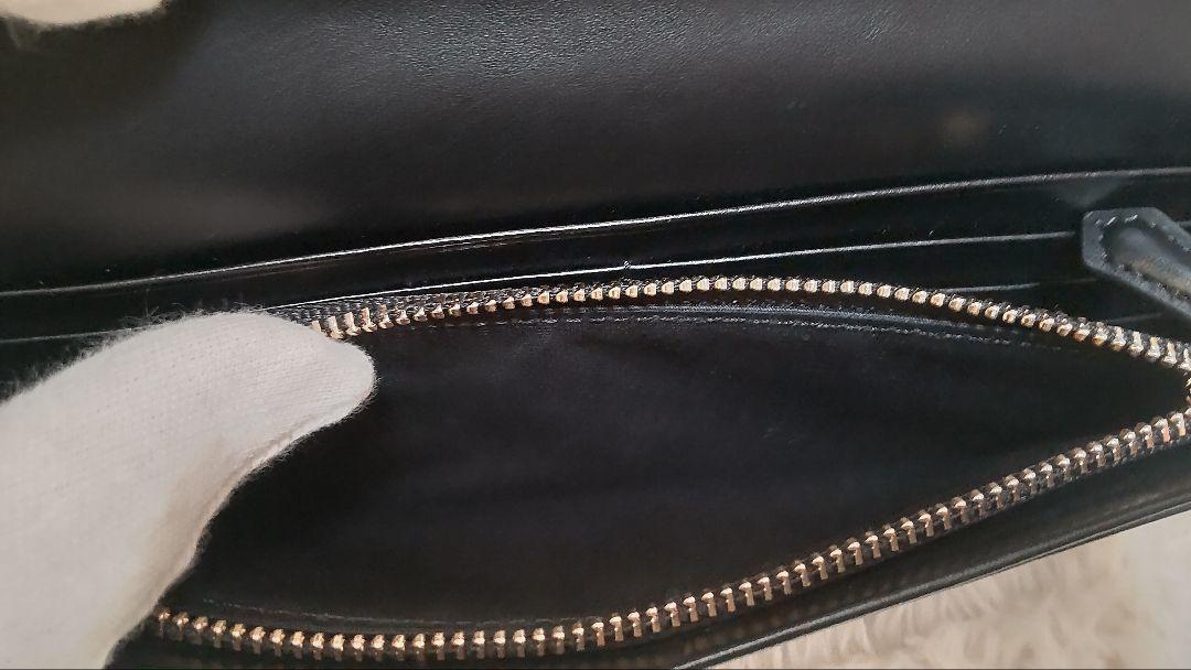 Paul Smith 長財布 黒 ウサギのロゴ レザー ストライプ マルチカラー Paul Smith 長財布 黒 ウサギのロゴ レザー ストライプ マルチカラー
