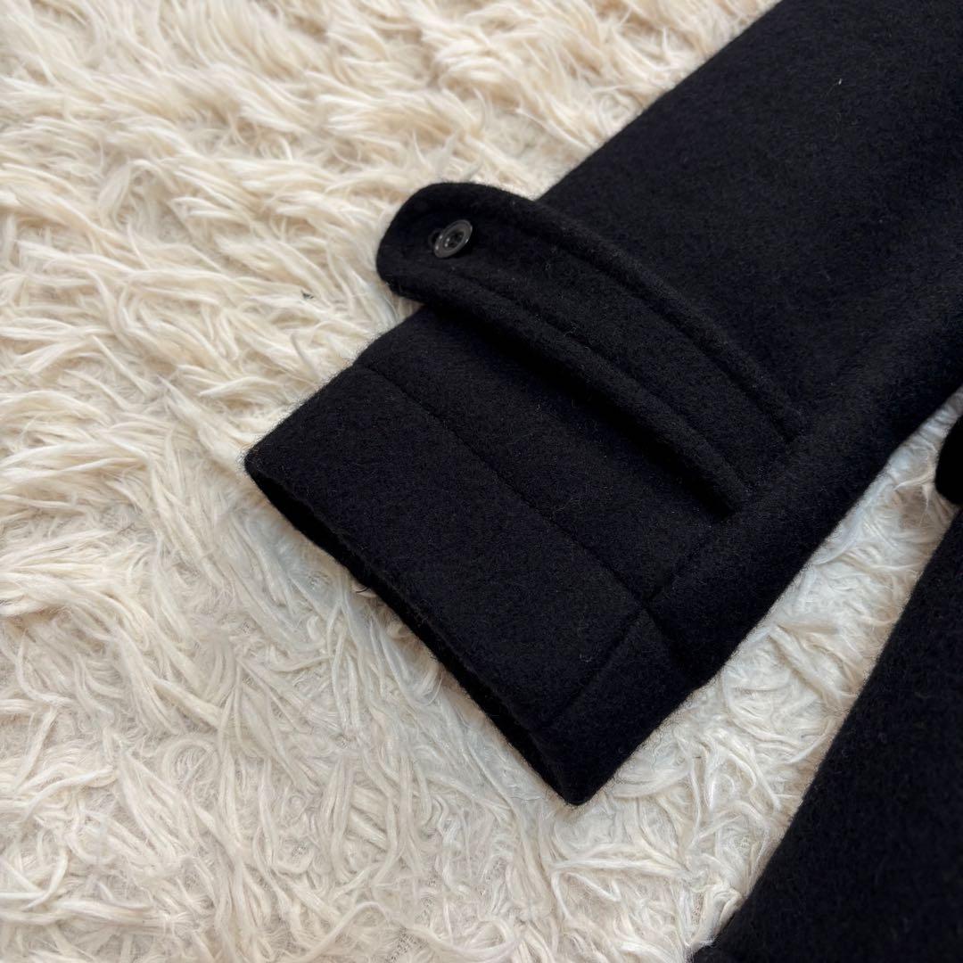 美品◎Magine ウールメルトンダッフルコート フード ブラック 46 M 美品◎Magine ウールメルトンダッフルコート フード ブラック 46 M