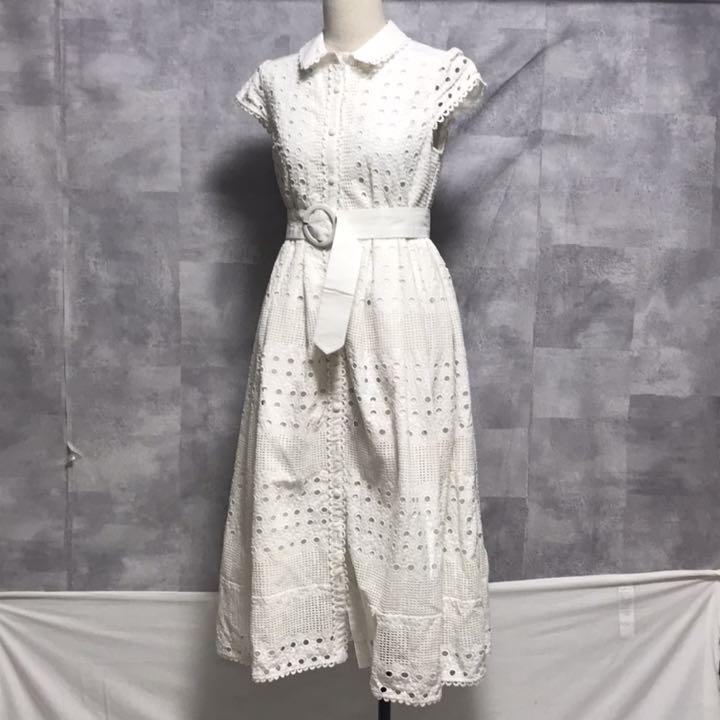 スーパーsale 美品 エステラケー ロングドレスワンピース レース 白 フリーサイズ 激安通販 Www Baytte Com