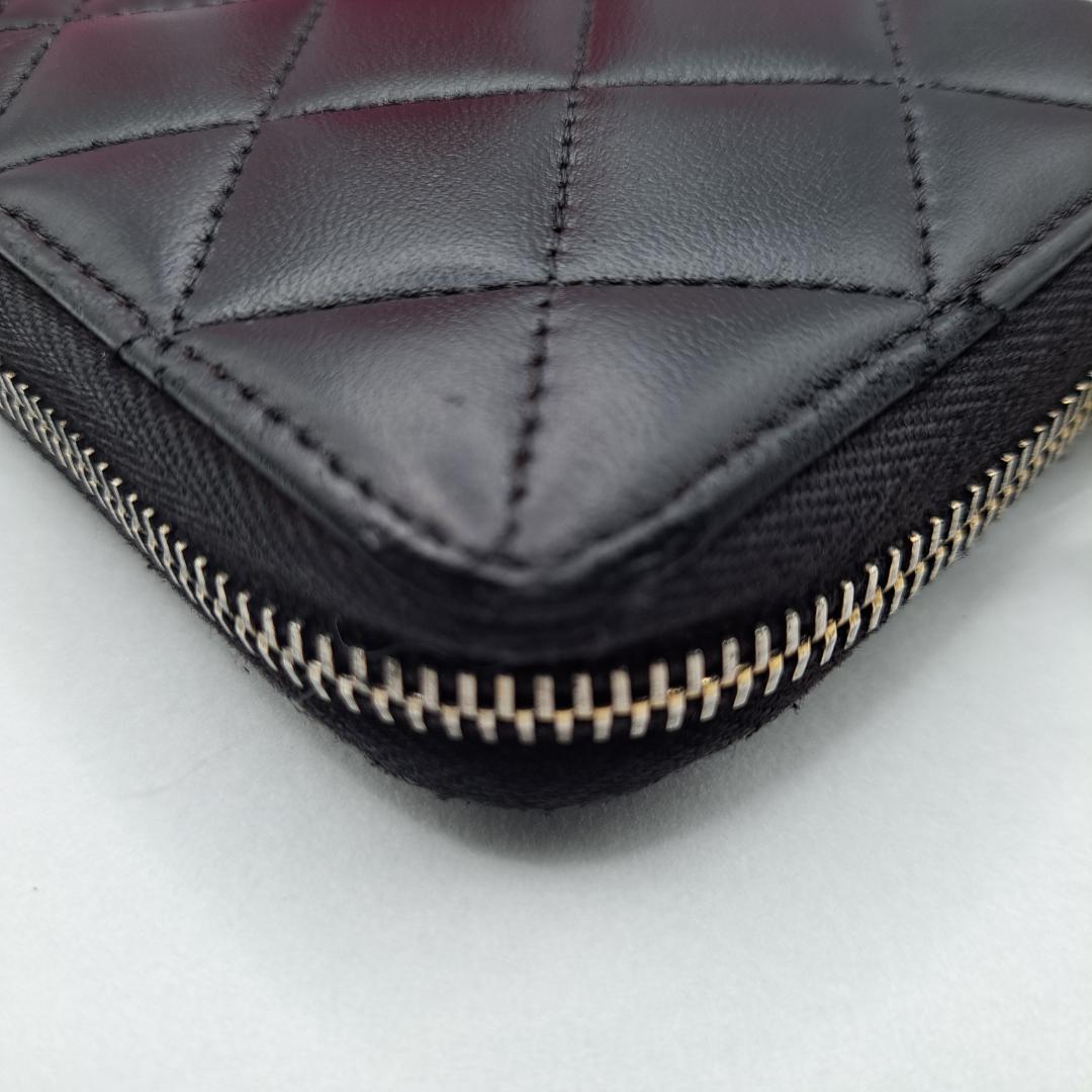 CHANEL マトラッセ ブラック 長財布 長財布 ラウンドジップ CHANEL マトラッセ ブラック 長財布 長財布 ラウンドジップ