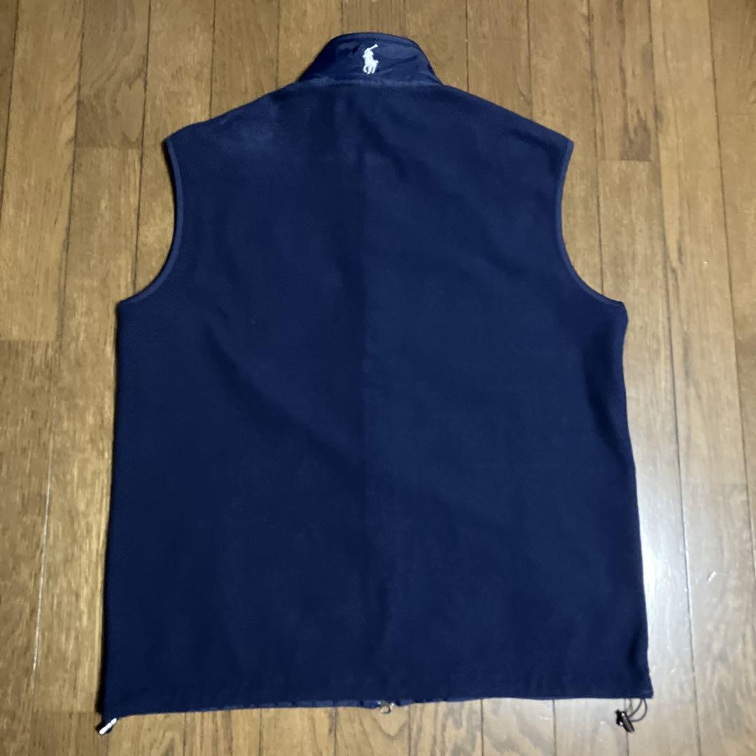 ラルフローレン ポロゴルフ フリース ベスト ネイビー USA購入 M 画像2
