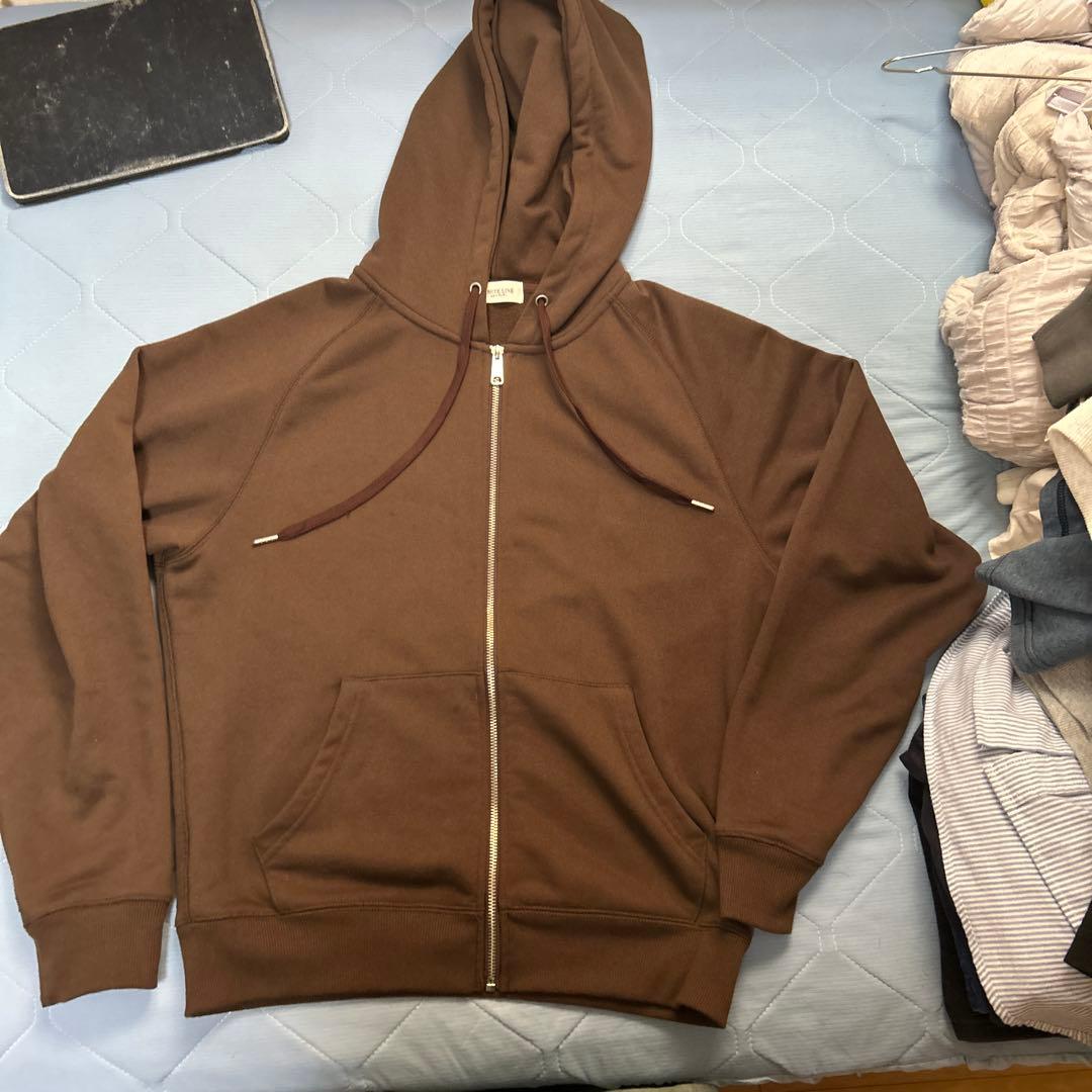 EA7】ロゴライン ジップパーカー ブラウン / 送料無料 Ea7 EA7】ロゴライン ジップパーカー ブラウン / 送料無料 Ea7