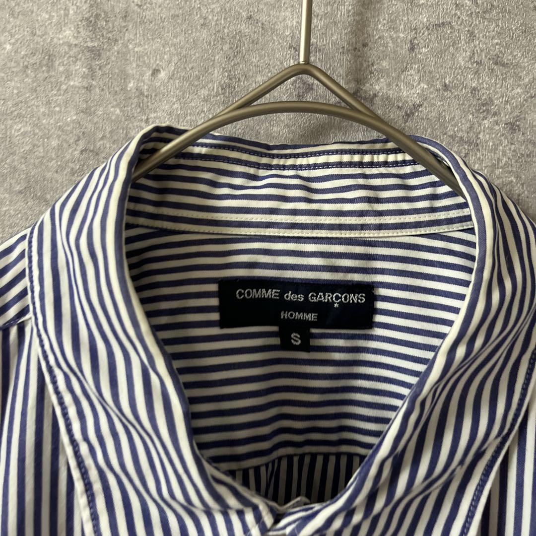 COMME des GARÇONS ギャルソン　ストライプシャツ　半袖　Sメンズ