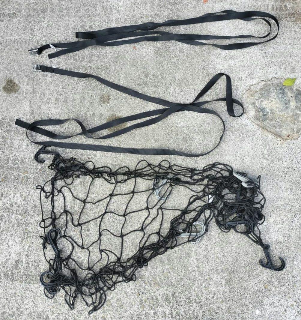 ルーフキャリア 取付3点セット+ルーフラック+カーゴネット スペイドポルト用 ルーフキャリア 取付3点セット+ルーフラック+カーゴネット スペイドポルト用